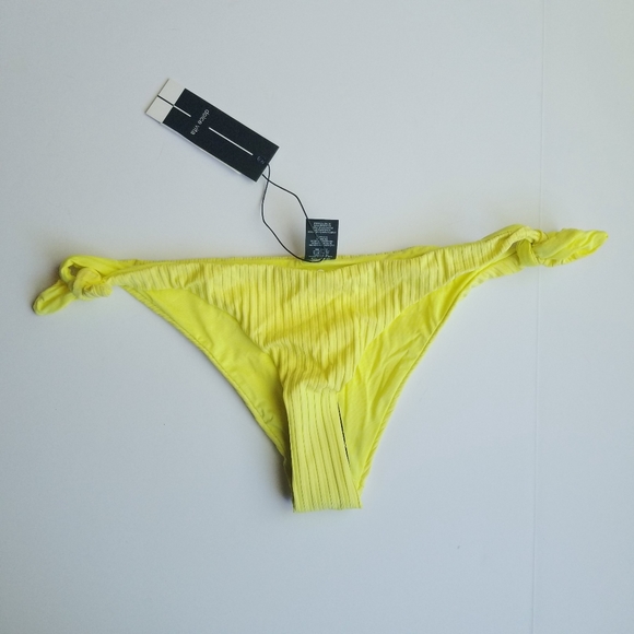 Dolce Vita Other - Dolce Vita Day Glow Tie Side Ribbed Bikini Bottom